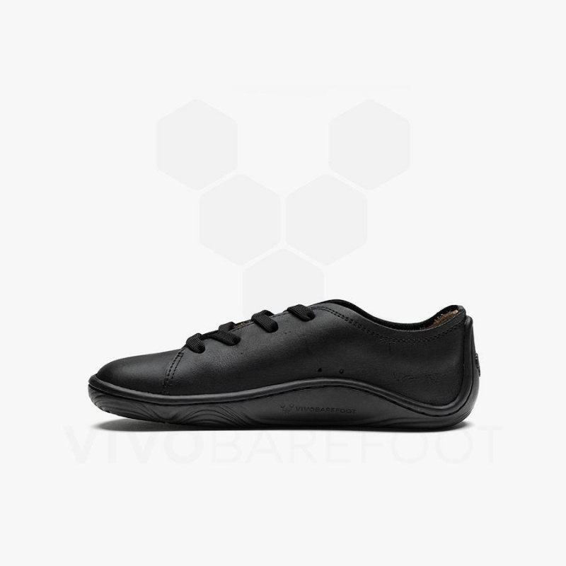 Kids' Vivobarefoot Addis School Juniors Shoes Black | NZ380WH