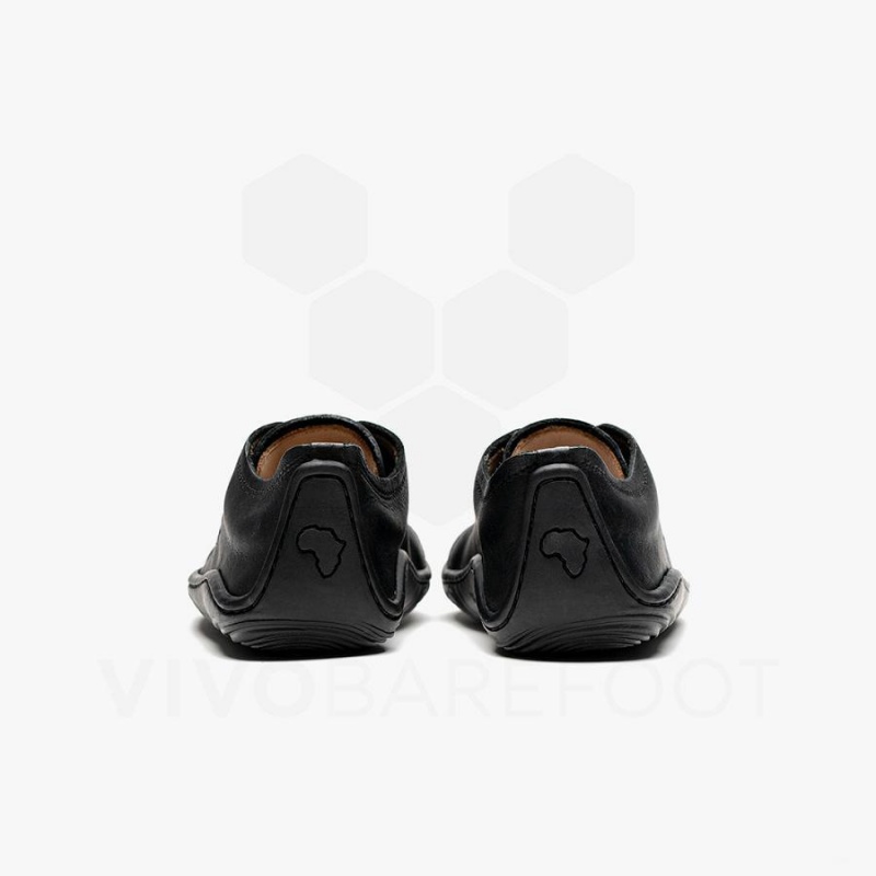 Kids' Vivobarefoot Addis School Juniors Shoes Black | NZ380WH