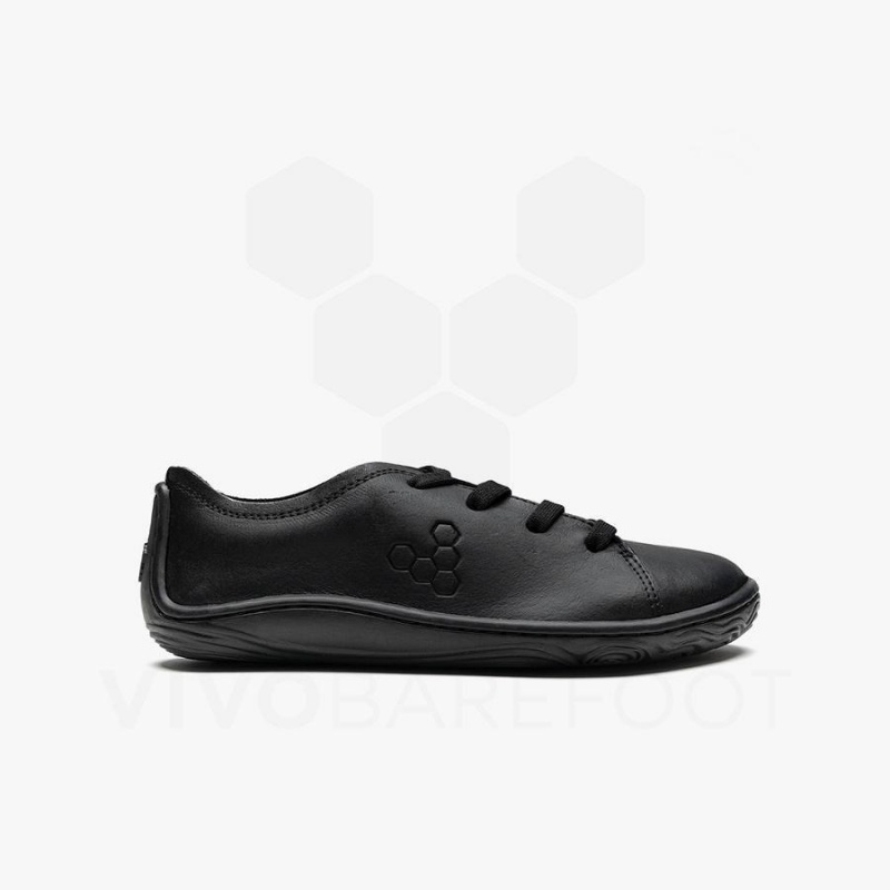 Kids' Vivobarefoot Addis School Juniors Shoes Black | NZ380WH