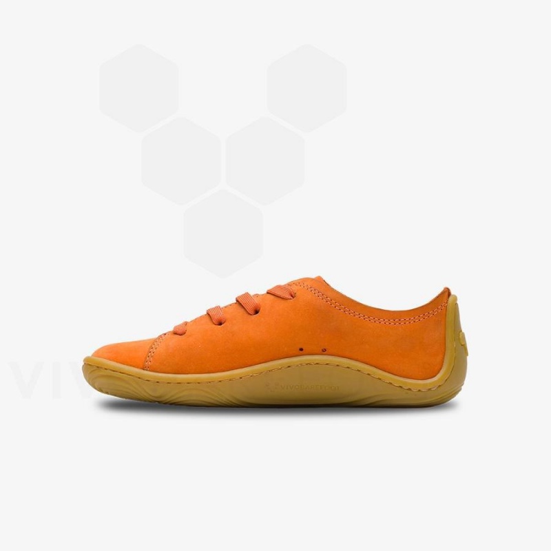 Kids' Vivobarefoot Addis Shoes Orange | NZ417LQ
