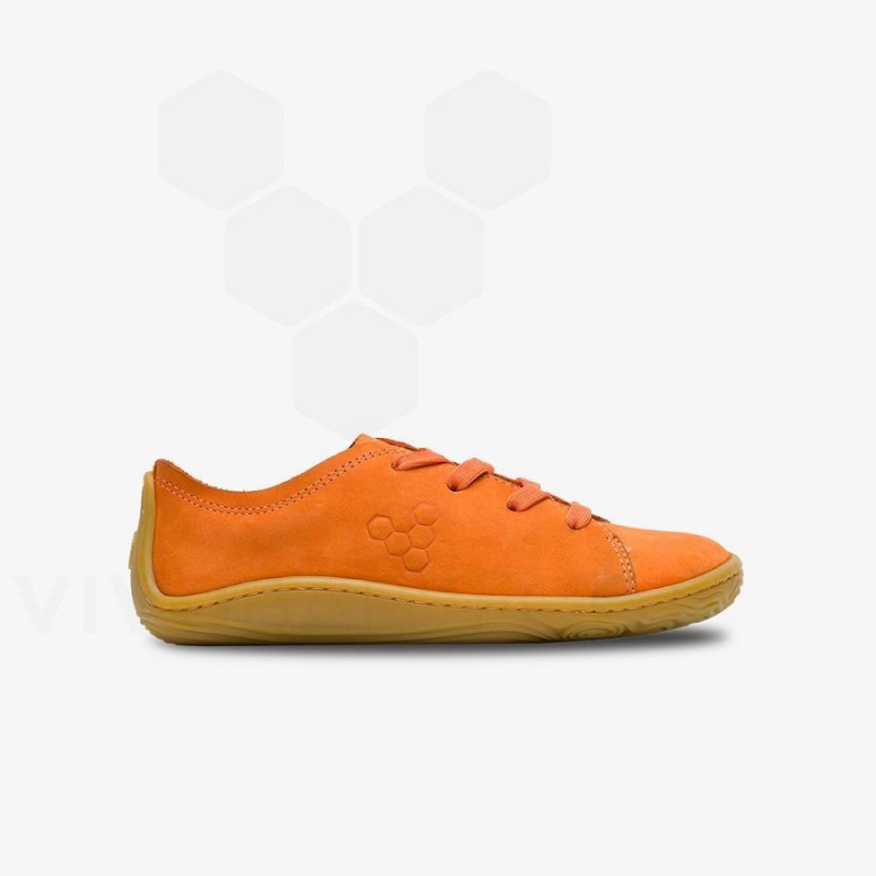 Kids' Vivobarefoot Addis Shoes Orange | NZ417LQ