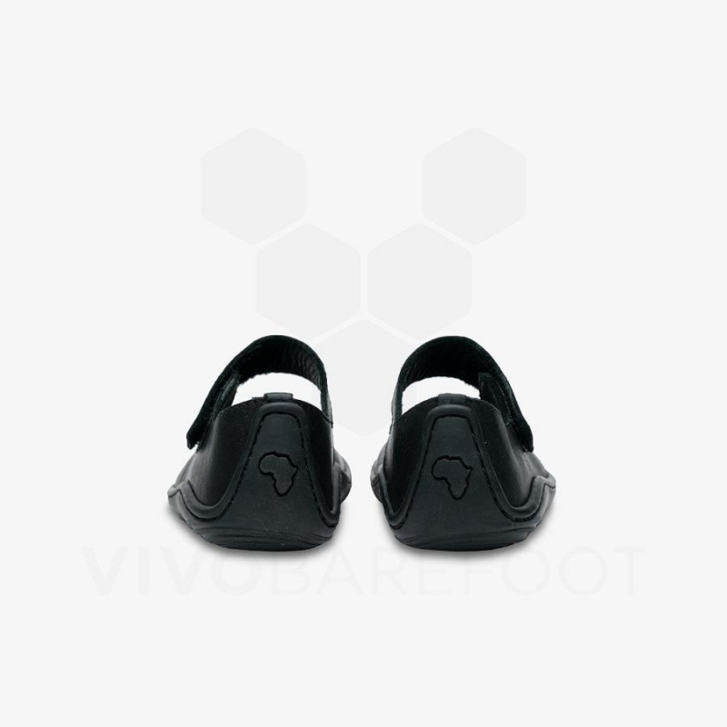 Kids' Vivobarefoot Addis Wyn Juniors Shoes Obsidian | NZ382UK