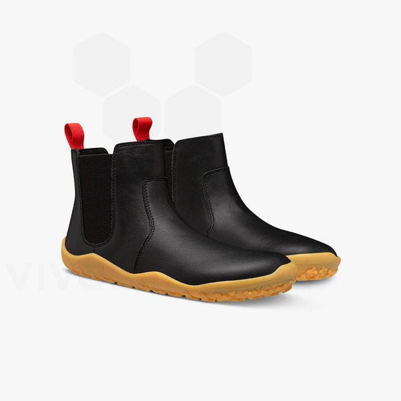 Kids' Vivobarefoot Fulham II Juniors Shoes Obsidian | NZ421HT