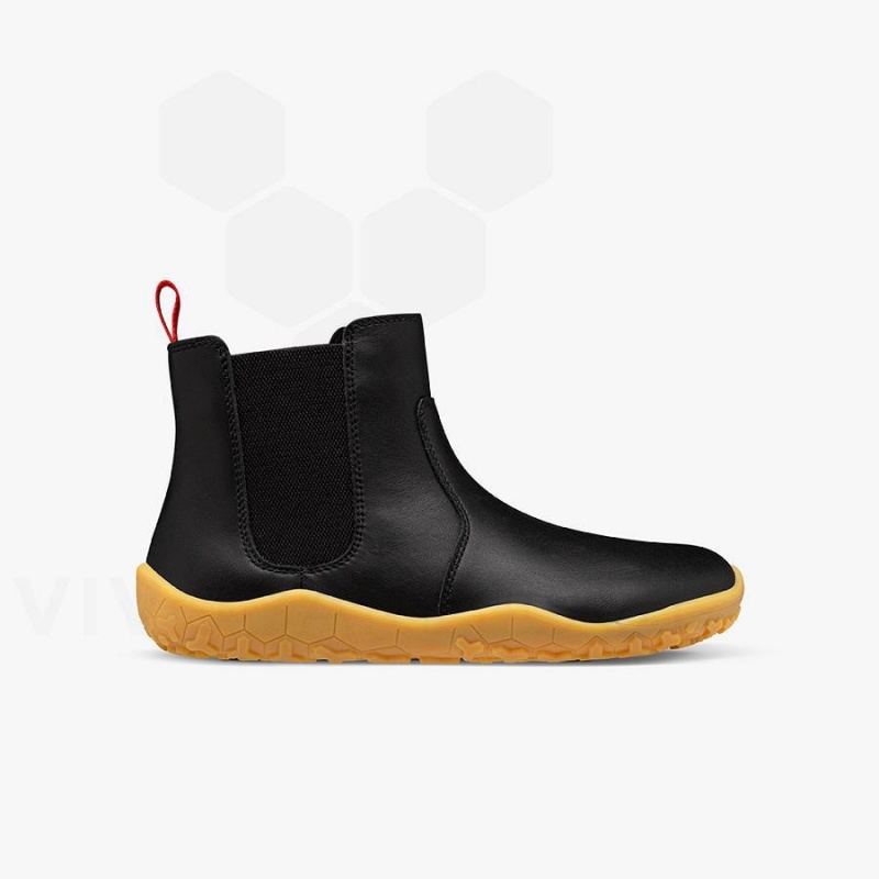 Kids' Vivobarefoot Fulham II Juniors Shoes Obsidian | NZ421HT