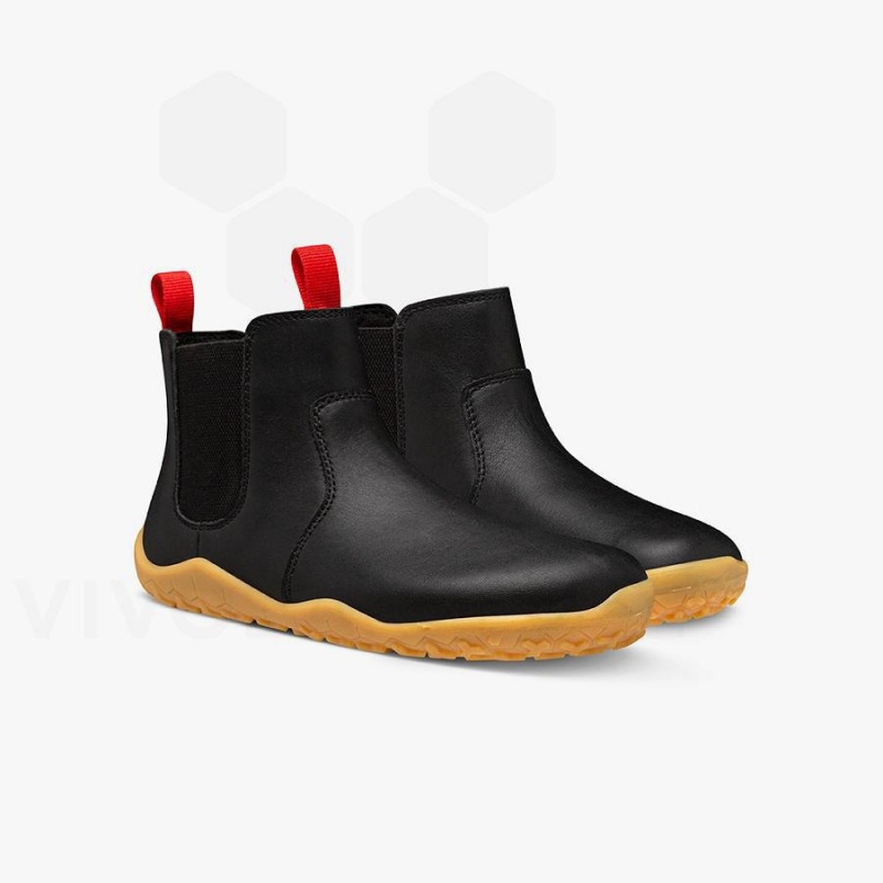 Kids' Vivobarefoot Fulham II Shoes Obsidian | NZ420IR