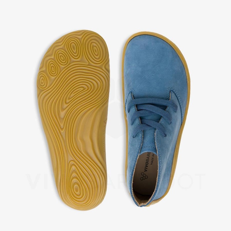 Kids' Vivobarefoot Gobi Addis Juniors Shoes Indigo | NZ431XG
