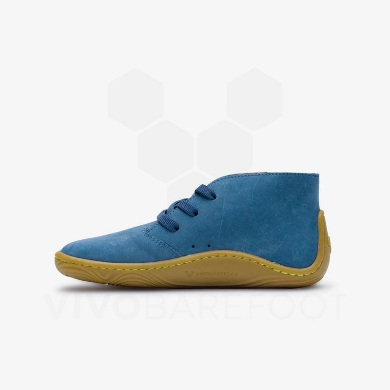 Kids' Vivobarefoot Gobi Addis Juniors Shoes Indigo | NZ431XG