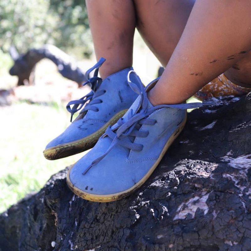 Kids' Vivobarefoot Gobi Addis Juniors Shoes Indigo | NZ431XG