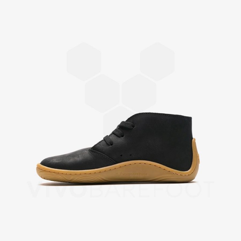 Kids' Vivobarefoot Gobi Addis Shoes Obsidian | NZ425DO