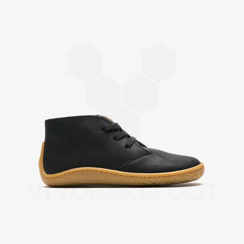 Kids' Vivobarefoot Gobi Addis Shoes Obsidian | NZ425DO