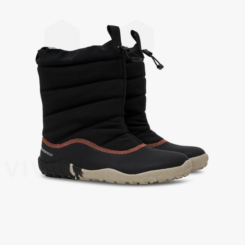 Kids' Vivobarefoot Lumi FG Juniors Shoes Obsidian | NZ400CP