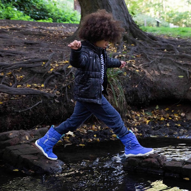 Kids' Vivobarefoot Lumi X Arctic Angels Juniors Shoes Blue | NZ424EI
