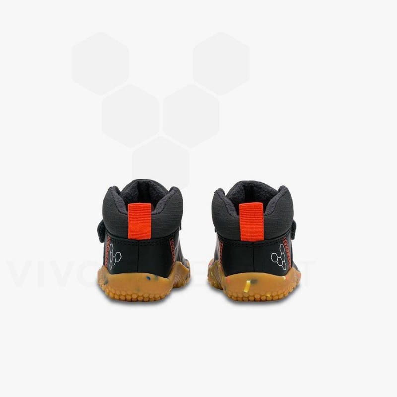 Kids' Vivobarefoot Primus Ludo Hi Toddlers Shoes Obsidian | NZ406WH