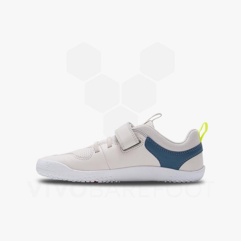 Kids' Vivobarefoot Primus Ludo Juniors Shoes White | NZ360QC