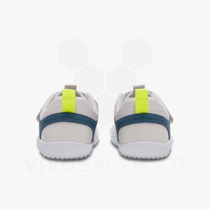 Kids' Vivobarefoot Primus Ludo Juniors Shoes White | NZ360QC