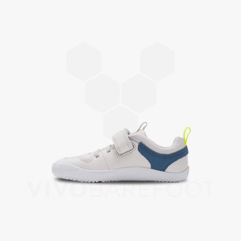 Kids' Vivobarefoot Primus Ludo Preschool Shoes White | NZ358SZ