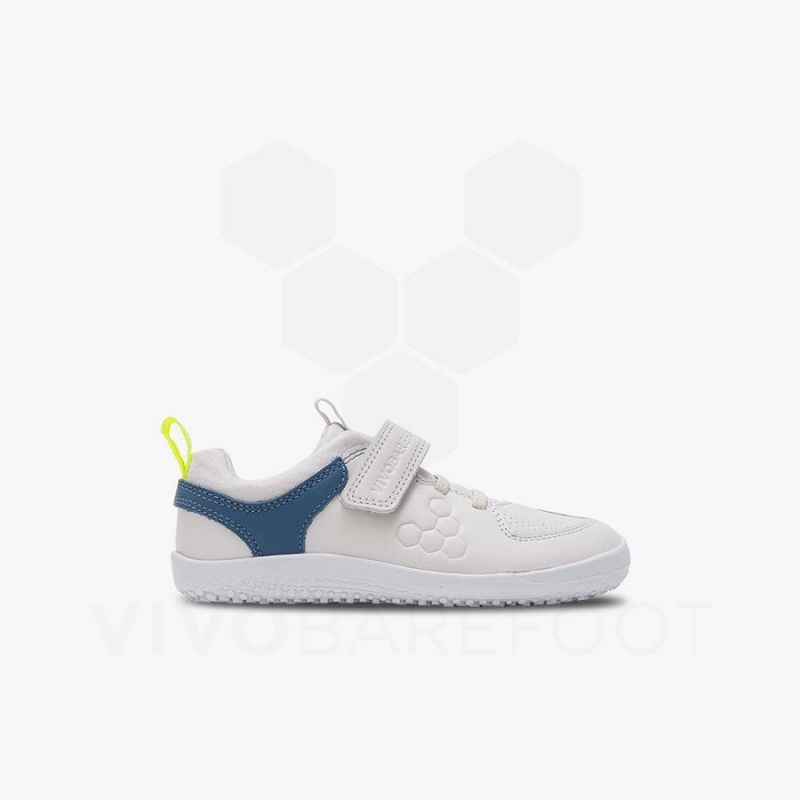 Kids' Vivobarefoot Primus Ludo Preschool Shoes White | NZ358SZ