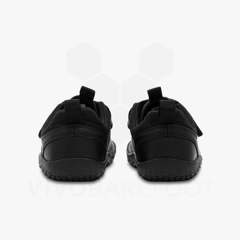 Kids' Vivobarefoot Primus Ludo School Juniors Shoes Obsidian | NZ378YF