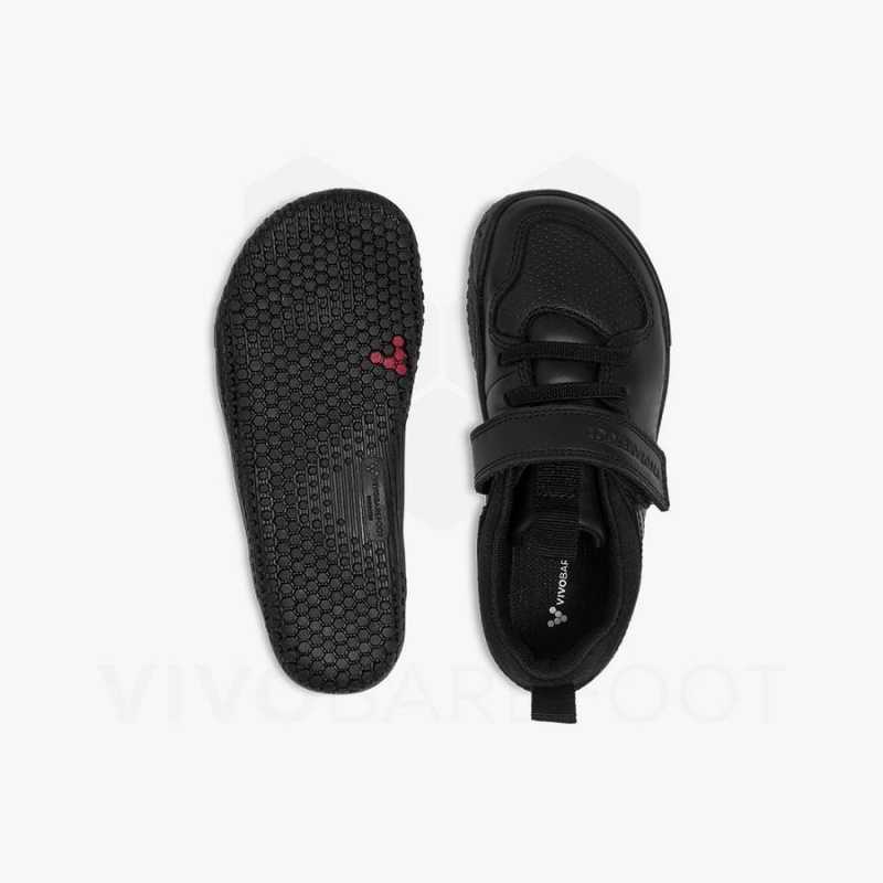Kids' Vivobarefoot Primus Ludo School Preschool Shoes Obsidian | NZ376AS