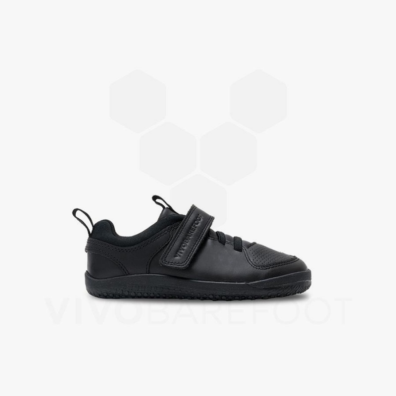 Kids' Vivobarefoot Primus Ludo School Preschool Shoes Obsidian | NZ376AS