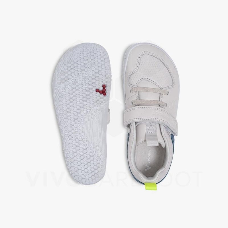 Kids' Vivobarefoot Primus Ludo Shoes White | NZ359RX