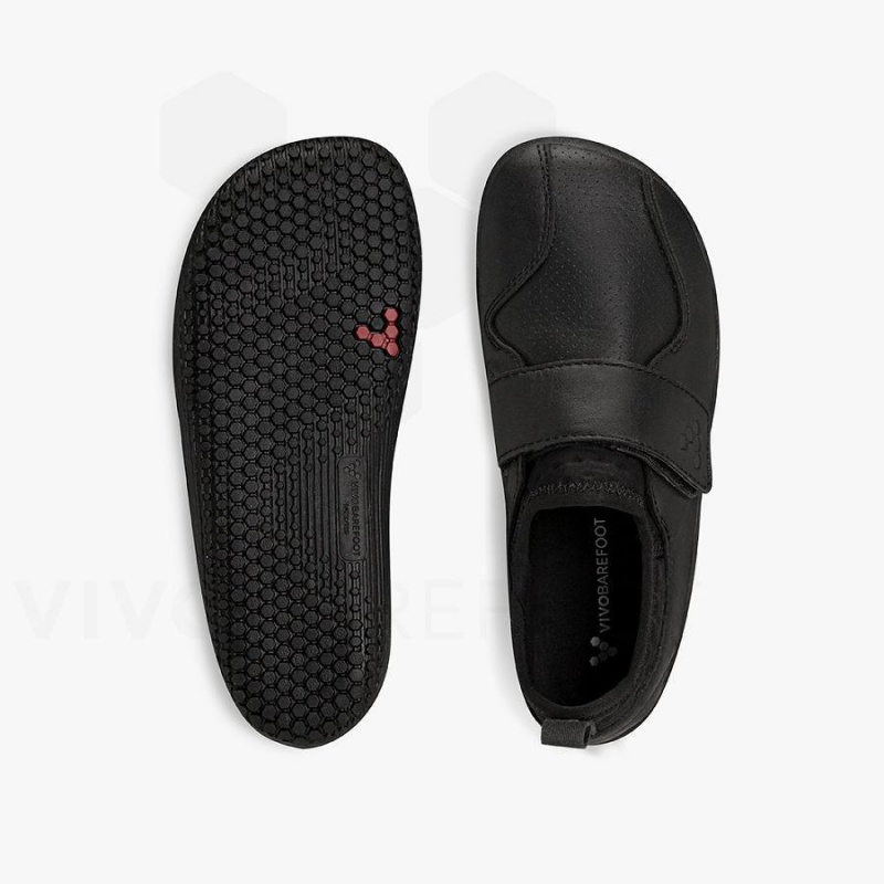 Kids' Vivobarefoot Primus School II Shoes Obsidian | NZ418KW