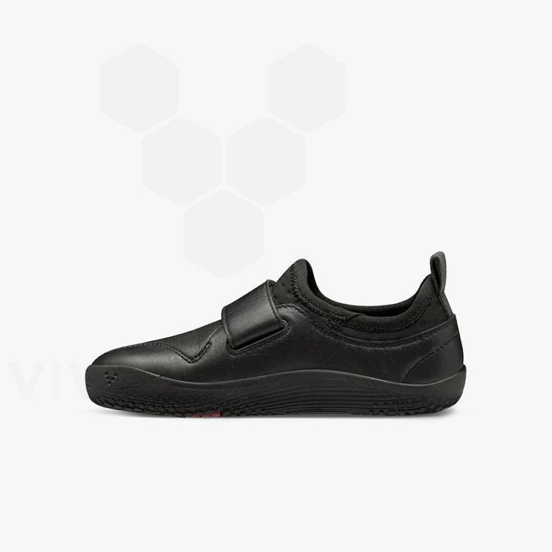 Kids' Vivobarefoot Primus School II Shoes Obsidian | NZ418KW