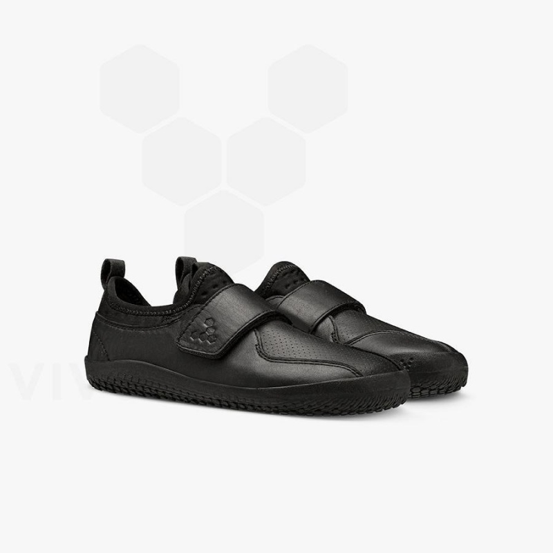 Kids' Vivobarefoot Primus School II Shoes Obsidian | NZ418KW