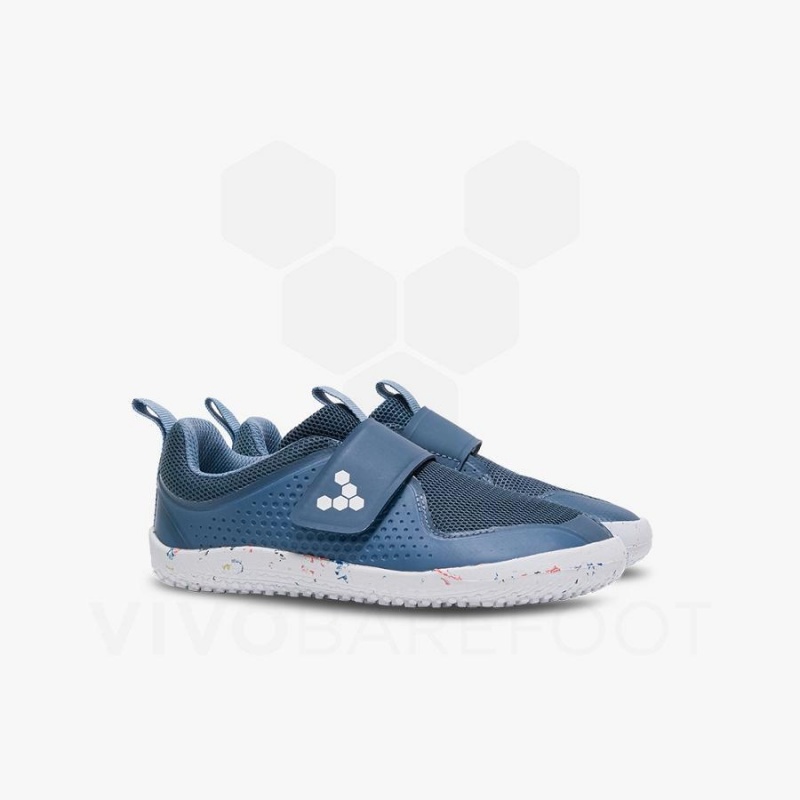 Kids' Vivobarefoot Primus Sport III Shoes Indigo | NZ361PV