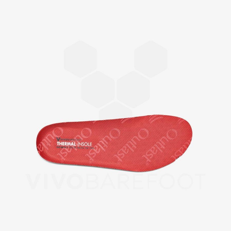 Kids' Vivobarefoot Thermal Insole Juniors Insoles Red | NZ438QC