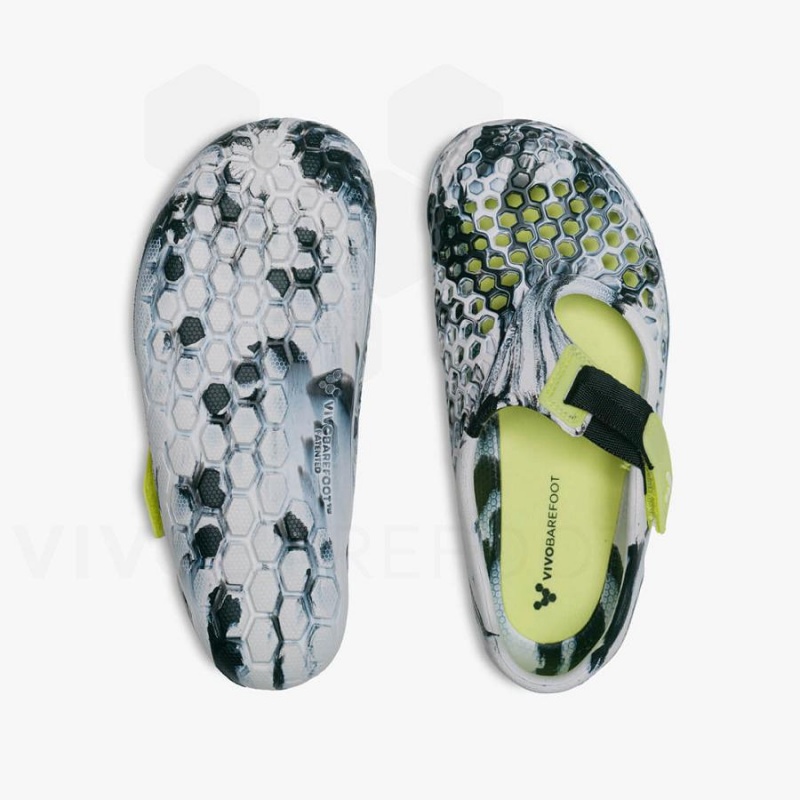 Kids' Vivobarefoot Ultra Bloom Juniors Shoes Obsidian / White | NZ394IR