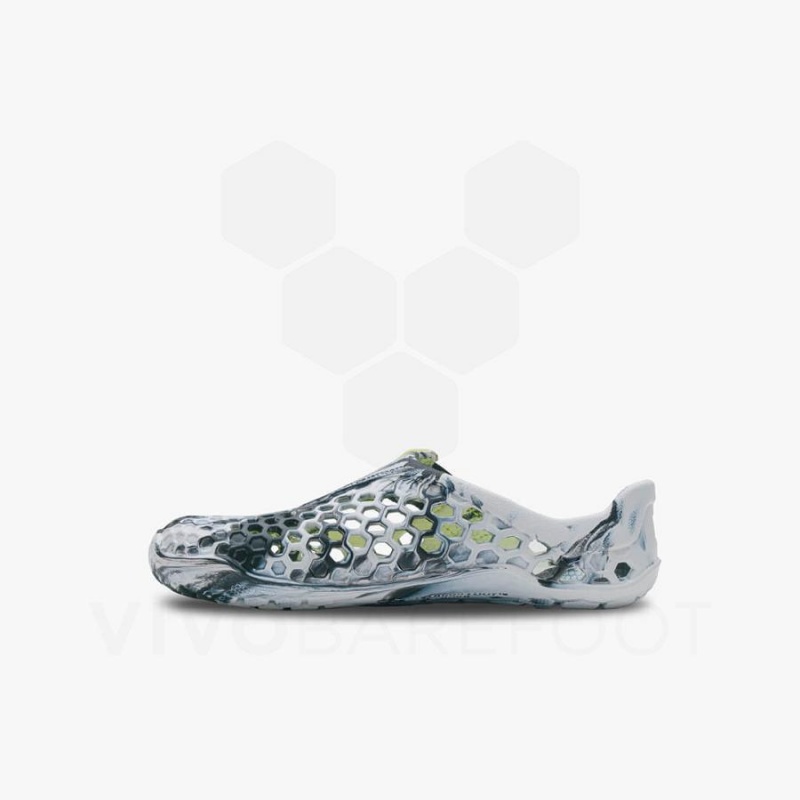 Kids' Vivobarefoot Ultra Bloom Sandals Obsidian / White | NZ434UK