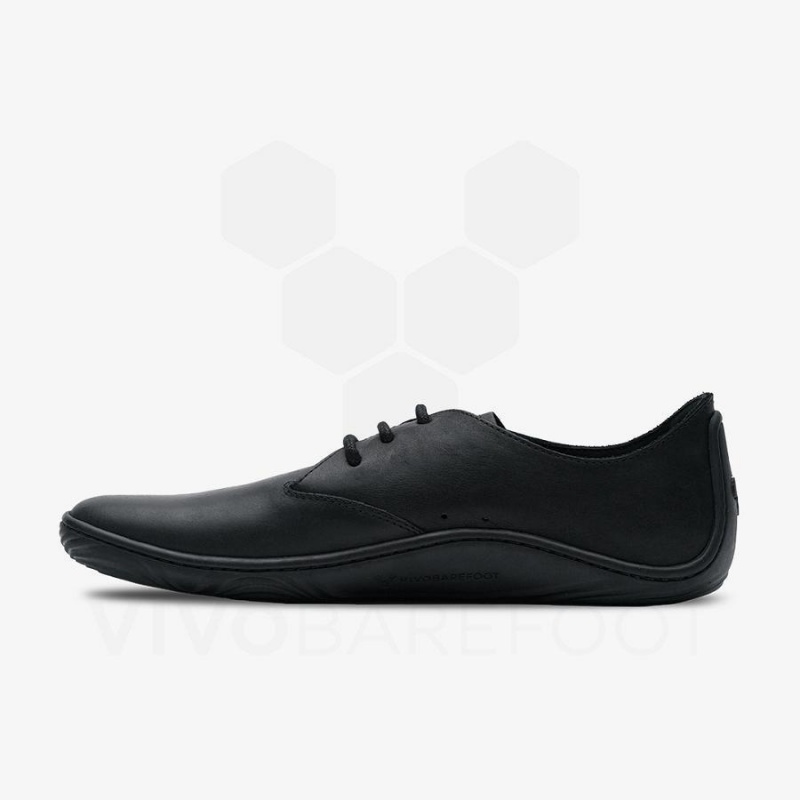 Men's Vivobarefoot Addis Oxford Lifestyle Shoes Black | NZ143ZD