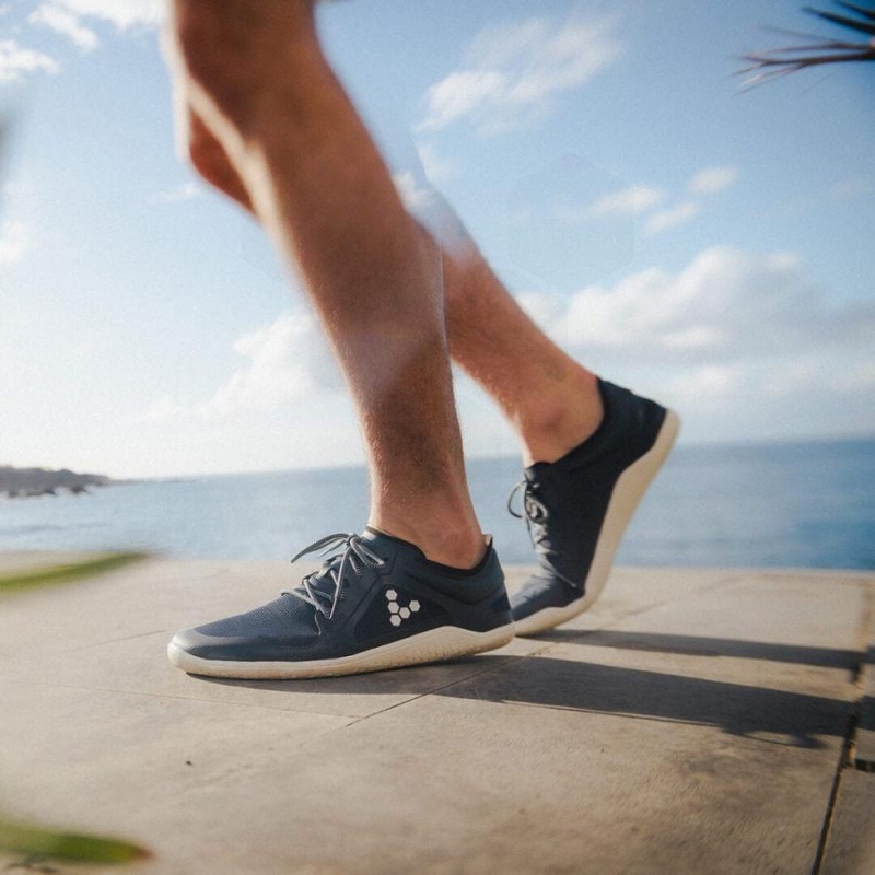 Men's Vivobarefoot BAREFOOT RUNNING BUNDLE Road Running Shoes Blue | NZ059FU