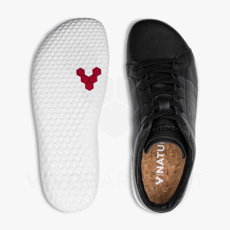 Men's Vivobarefoot Geo Court III Lifestyle Shoes Obsidian | NZ123TL