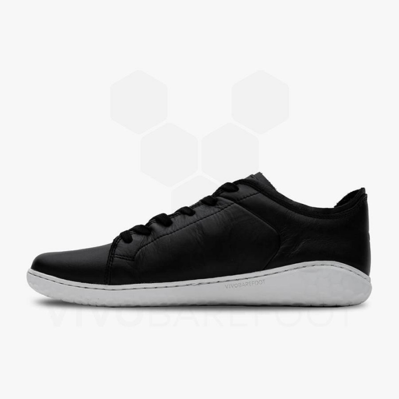 Men's Vivobarefoot Geo Court III Lifestyle Shoes Obsidian | NZ123TL