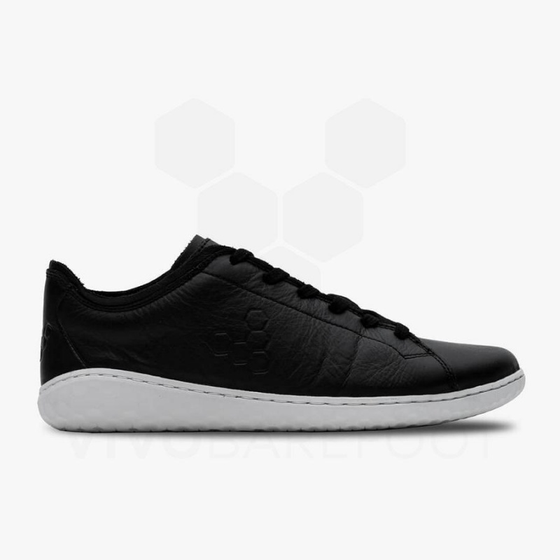 Men's Vivobarefoot Geo Court III Lifestyle Shoes Obsidian | NZ123TL