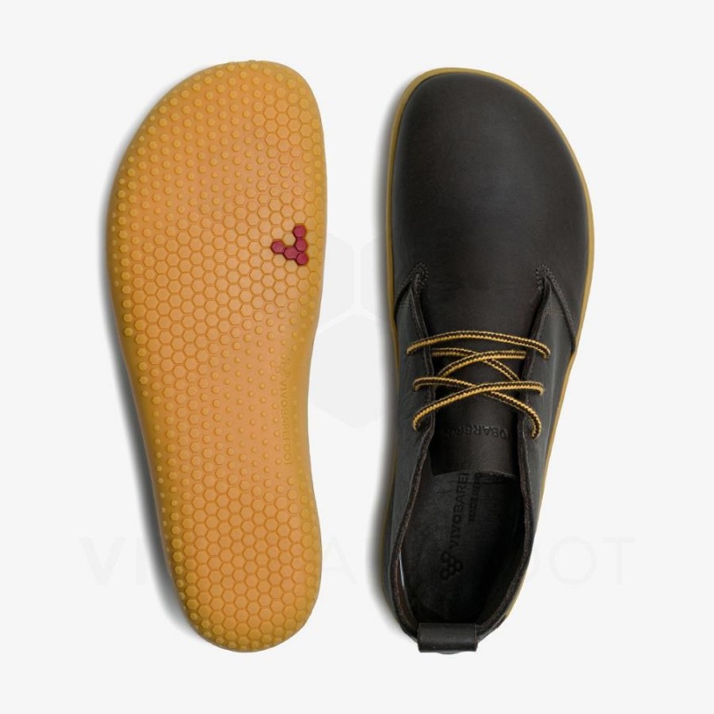 Men's Vivobarefoot Gobi III Lifestyle Shoes Black | NZ121VJ
