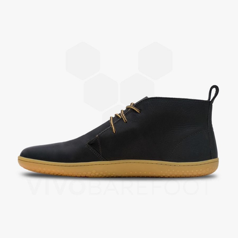 Men's Vivobarefoot Gobi III Lifestyle Shoes Black | NZ121VJ