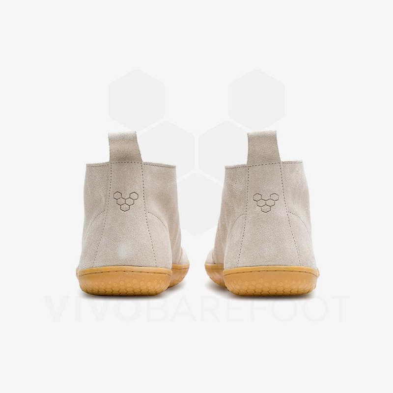 Men's Vivobarefoot Gobi III Suede Lifestyle Shoes Beige | NZ141BA