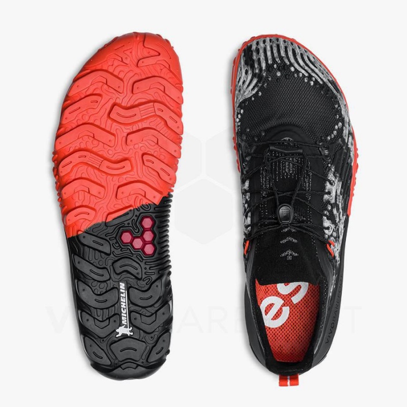 Men's Vivobarefoot Hydra Esc Trail Running Shoes Obsidian | NZ080KW