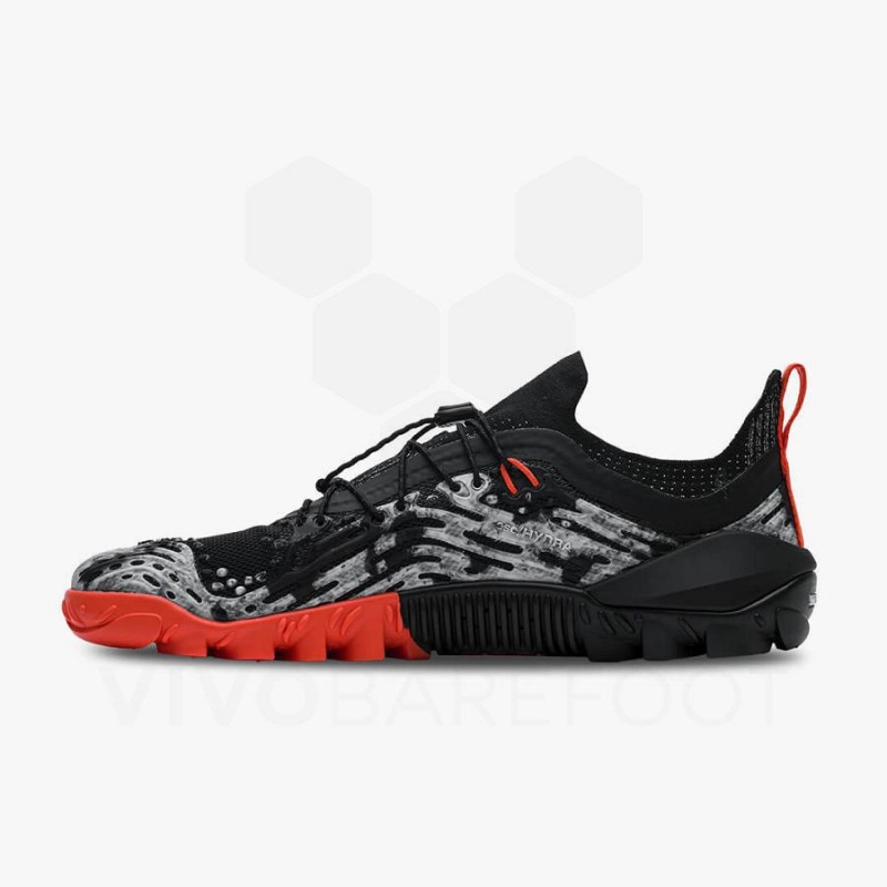 Men's Vivobarefoot Hydra Esc Trail Running Shoes Obsidian | NZ080KW