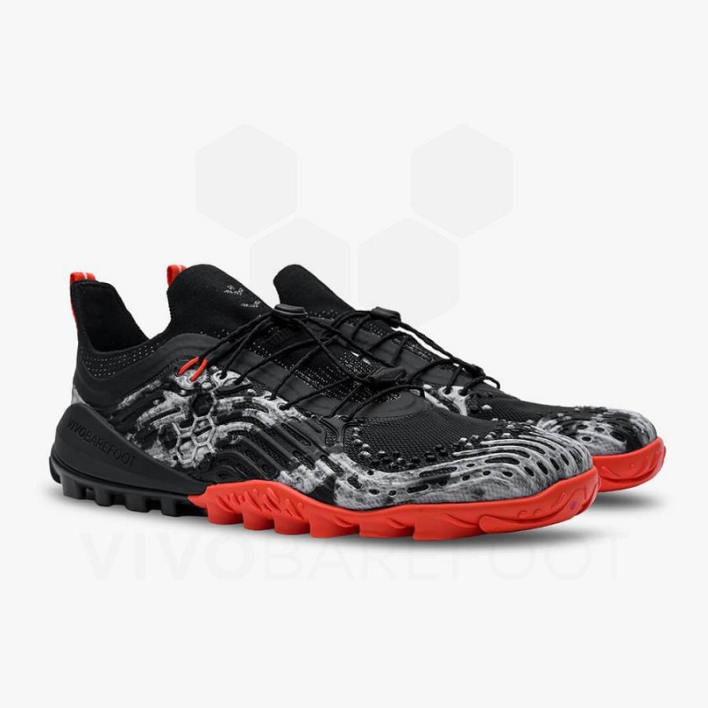 Men's Vivobarefoot Hydra Esc Trail Running Shoes Obsidian | NZ080KW