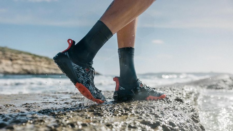 Men's Vivobarefoot Hydra Esc Trail Running Shoes Obsidian | NZ080KW