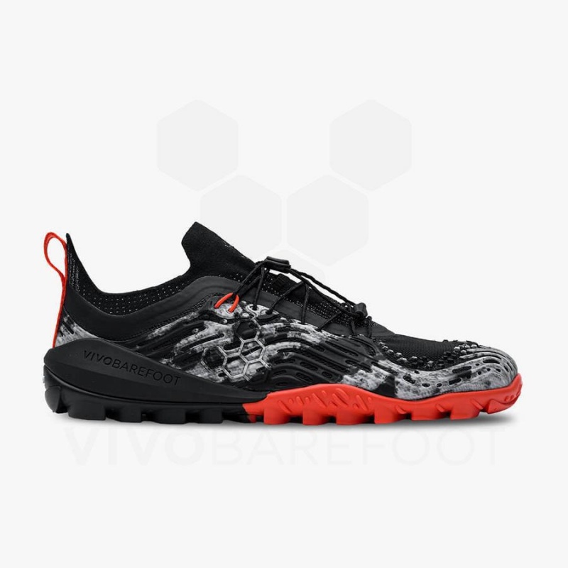 Men's Vivobarefoot Hydra Esc Trail Running Shoes Obsidian | NZ080KW
