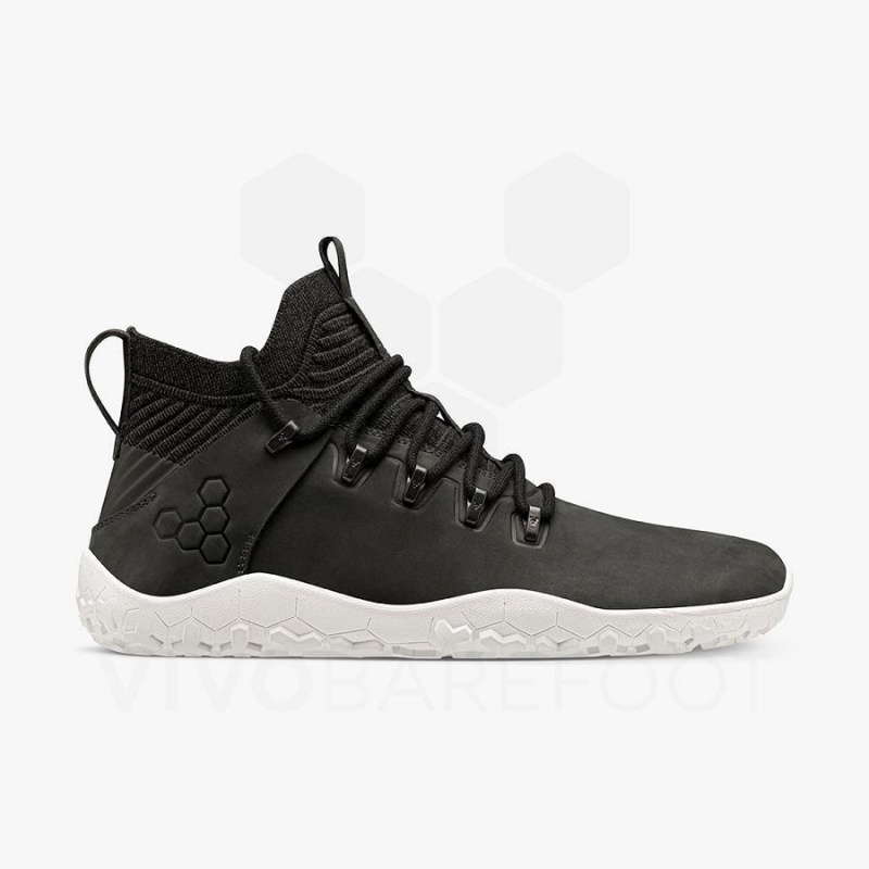 Men's Vivobarefoot Magna FG Hiking Shoes Obsidian / White | NZ020SZ