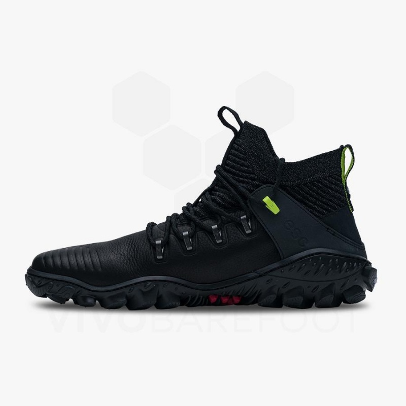 Men's Vivobarefoot Magna Forest Esc Hiking Shoes Obsidian / Light Green | NZ037BA