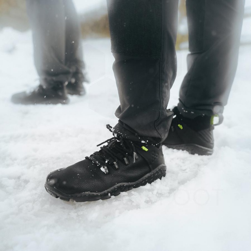 Men's Vivobarefoot Magna Forest Esc Hiking Shoes Obsidian / Light Green | NZ037BA