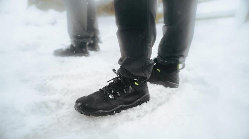 Men's Vivobarefoot Magna Forest Esc Hiking Shoes Obsidian / Light Green | NZ037BA