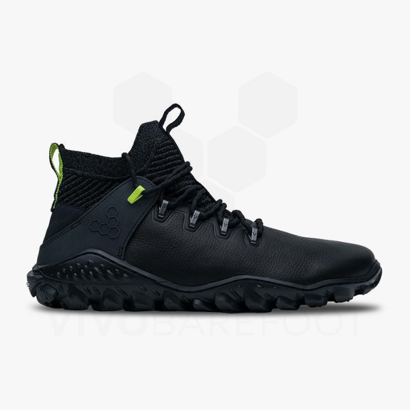 Men's Vivobarefoot Magna Forest Esc Hiking Shoes Obsidian / Light Green | NZ037BA